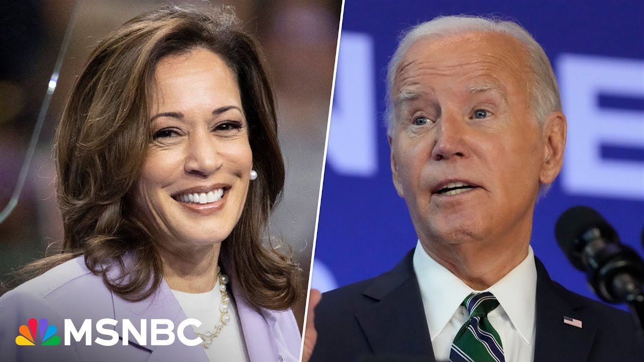 WATCH: Biden-Harris speak together for the first time since Biden left race
