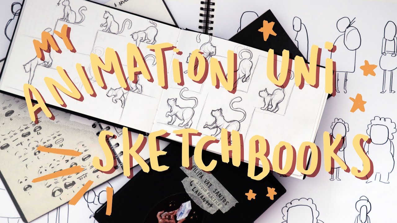 1st Year Animation Student Sketchbook Flip Through
