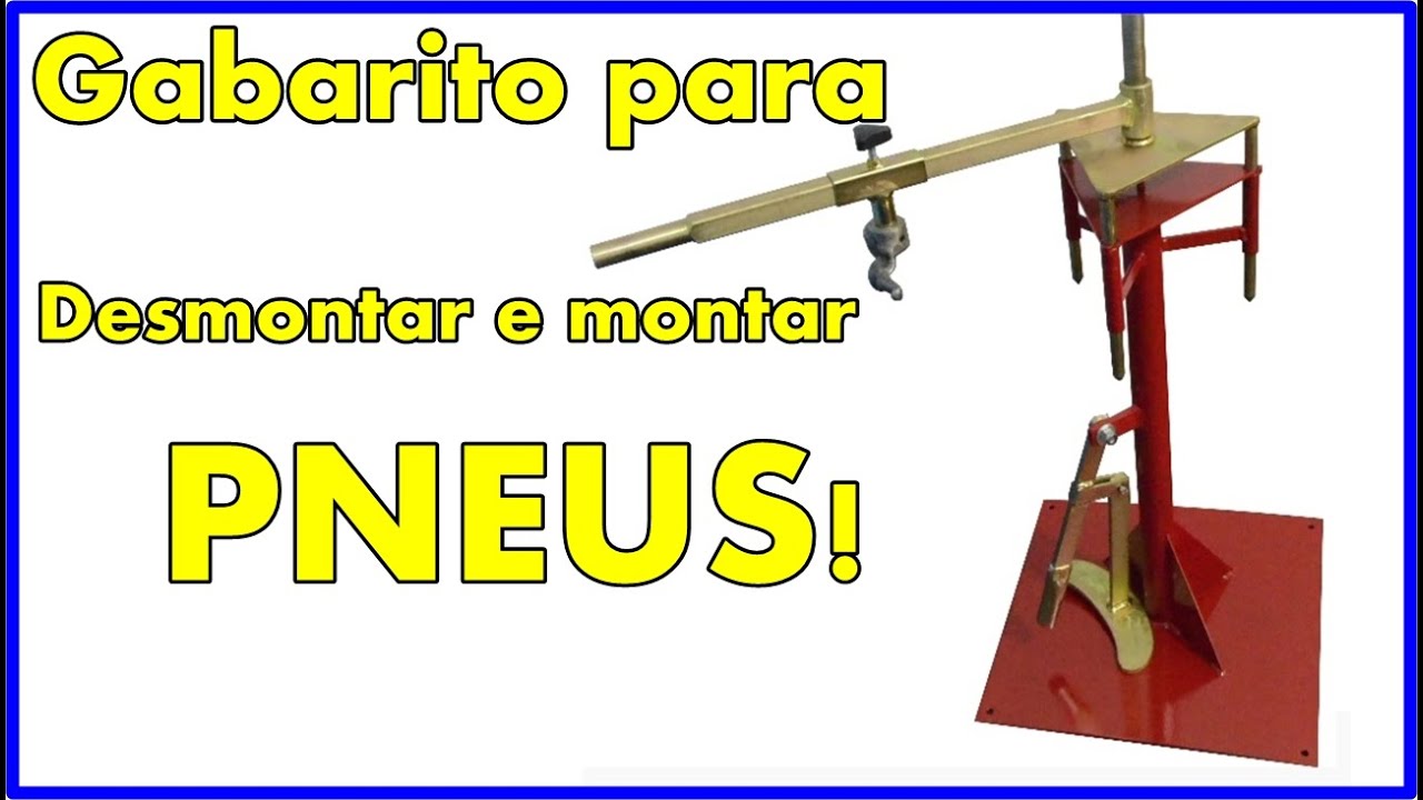 MÁQUINA DE DESMONTAR E MONTAR PNEUS MANUAL