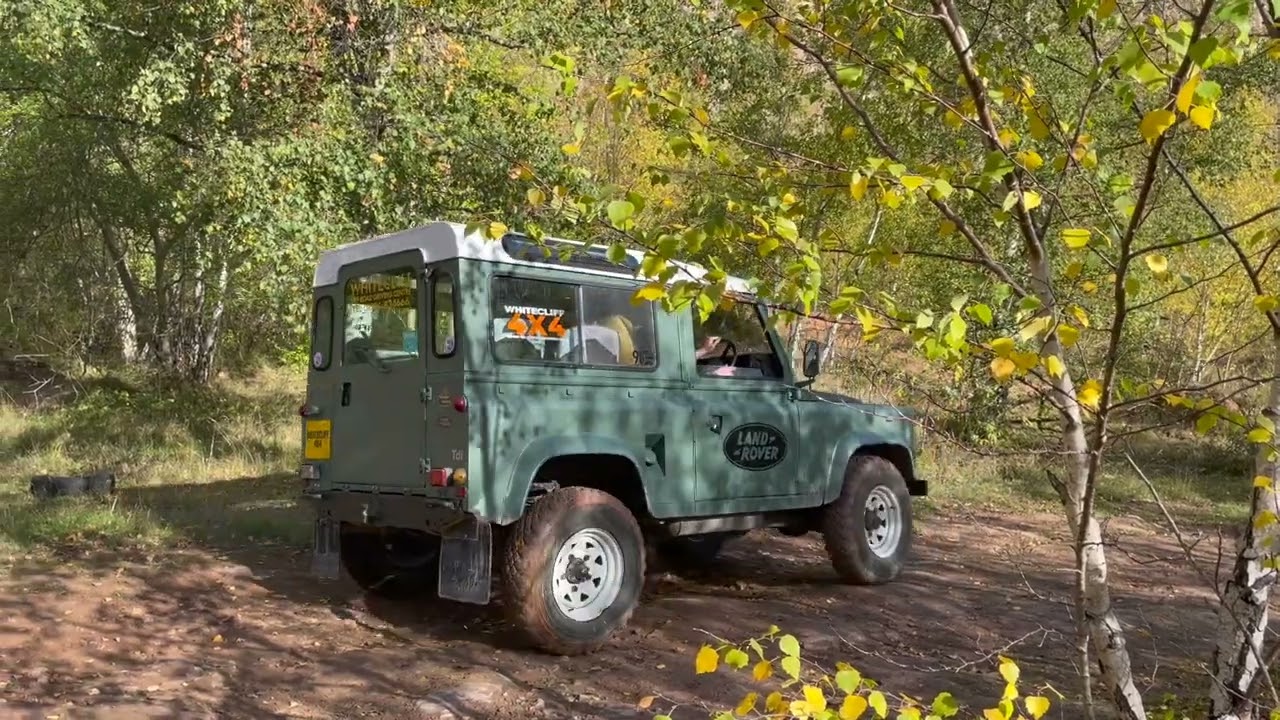Off roading at Whitecliff 4x4 Centre