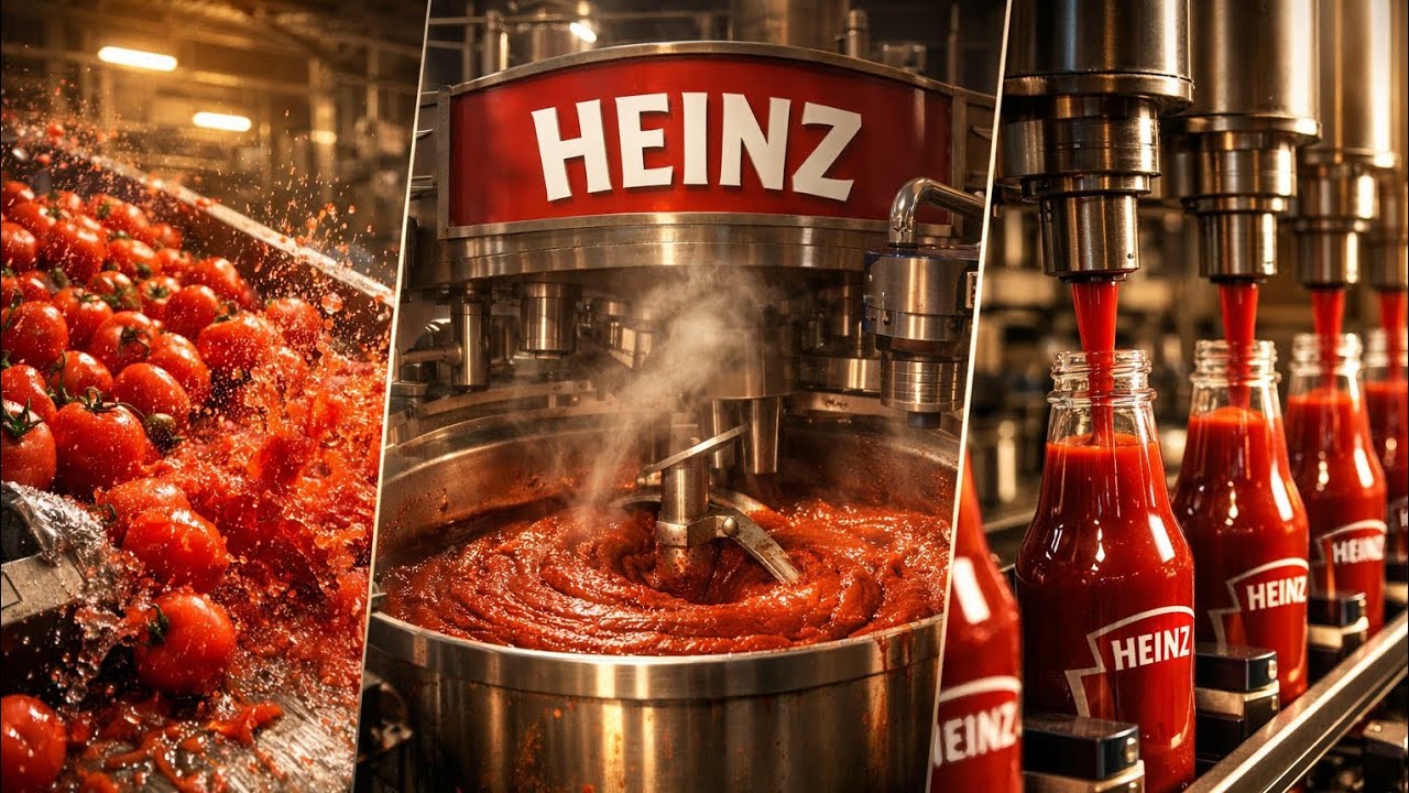 From Tomatoes to Bottles — Heinz Ketchup Factory Tour#Ketchup