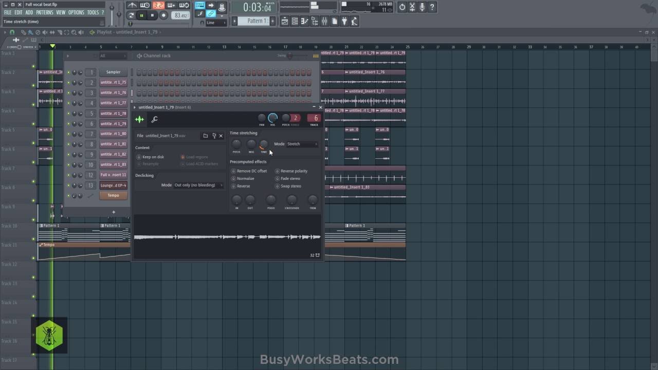 FL Studio 12.3 What's New- Audio Time Stretching the BEST Feature Ever