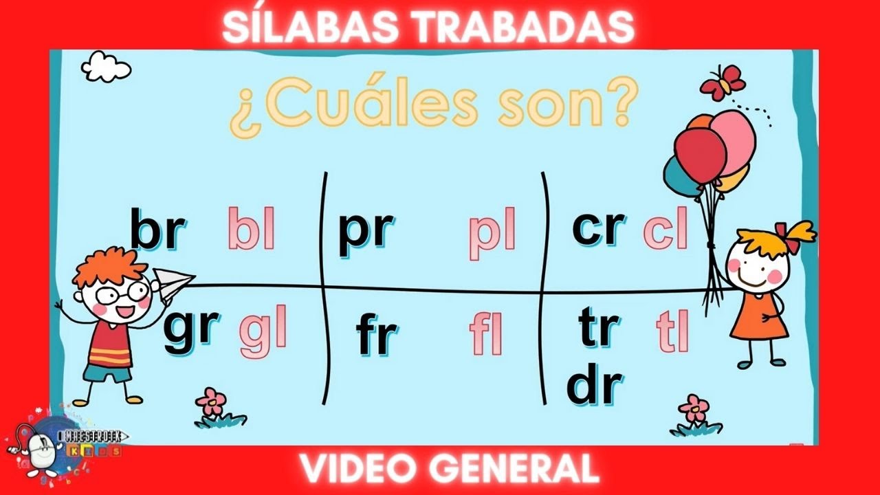 SÍLABAS TRABADAS AYUDA PARA DOCENTES👉👉VIDEO GENERAL # 1👈😱#sílabas #sílabastrabadas #silabas
