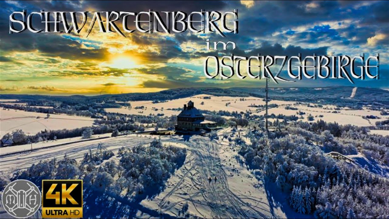 SCHWARTENBERG MIT BERGBAUDE IM ERZGEBIRGE I SCHWARTENBERG WITH A MOUNTAIN HUT IN THE ORE MOUNTAINS