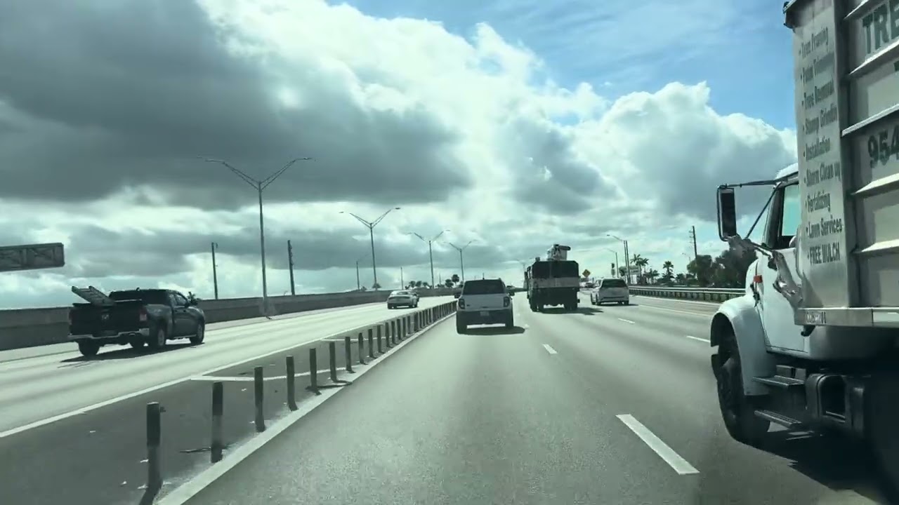 Driving from Delray Beach to North Miami Beach(Golden Glades)