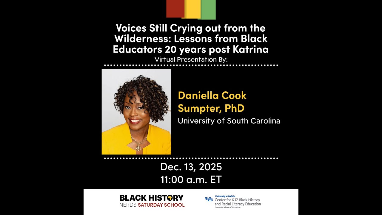 Teaching Black History Nerds: Voices Still Crying out From the Wilderness