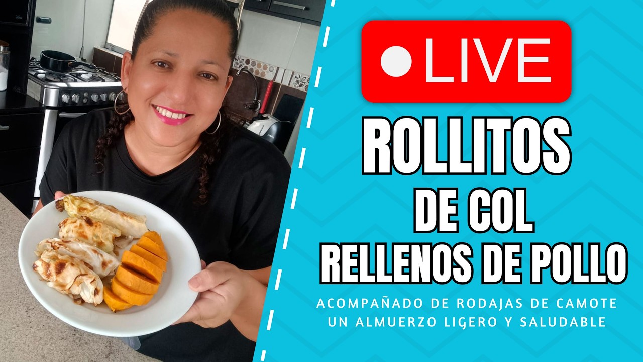 🍽️ Almuerzo del Día: Rollos de Col Rellenos de Pollo