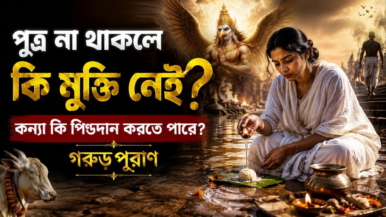 পুত্র না থাকলে কি মুক্তি নেই? | কন্যা কি পিণ্ডদান করতে পারে? | গরুড় পুরাণ I 2026 #GarudaPurana
