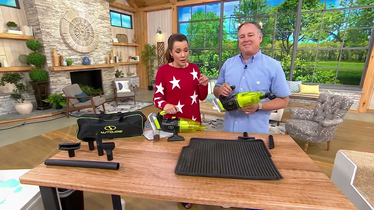 Sun Joe 24V Cordless Handheld Wet/ Dry Vac w/5 Attachments on QVC
