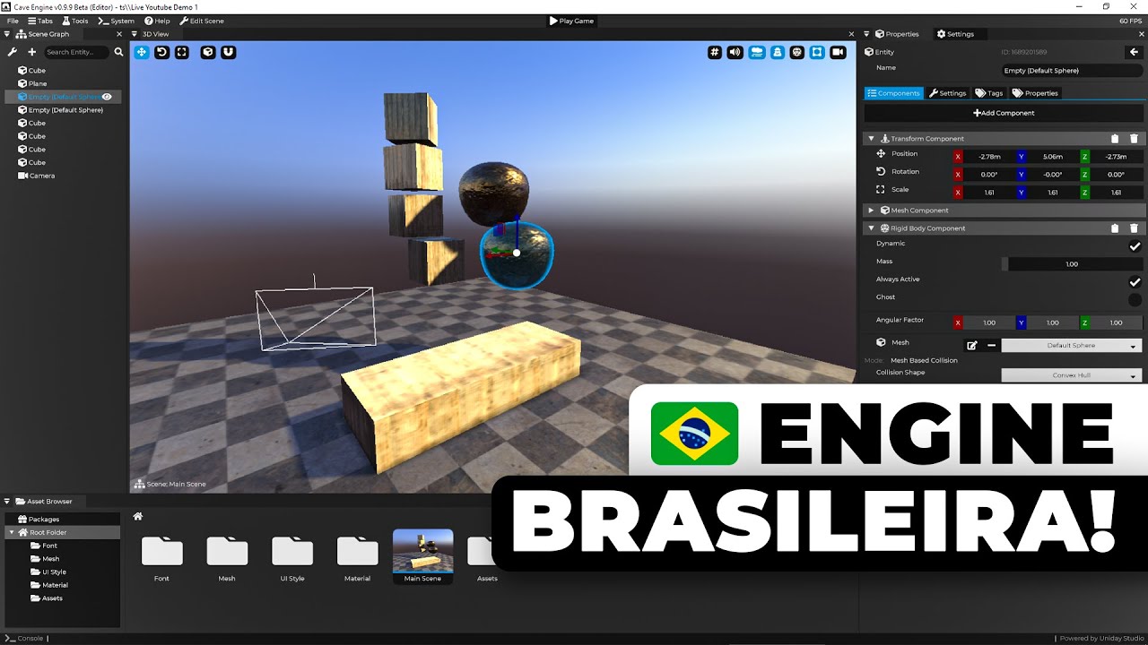 Como Criar um JOGO na Cave Engine EM UM VÍDEO! (Engine BR)