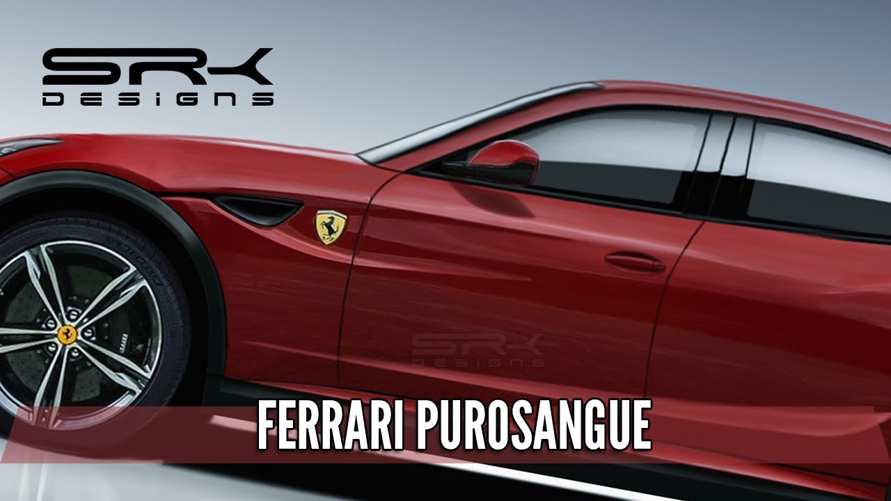 Ferrari Purosangue SUV - Photoshop Car Design Rendering | SRK Designs