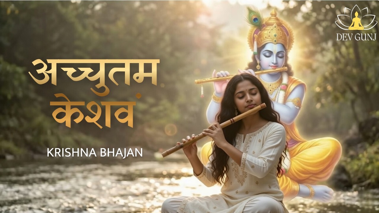 अच्युतम केशवम् | Most Beautiful Soul-Soothing Krishna Bhajan | This Divine Song Will Melt Your Heart