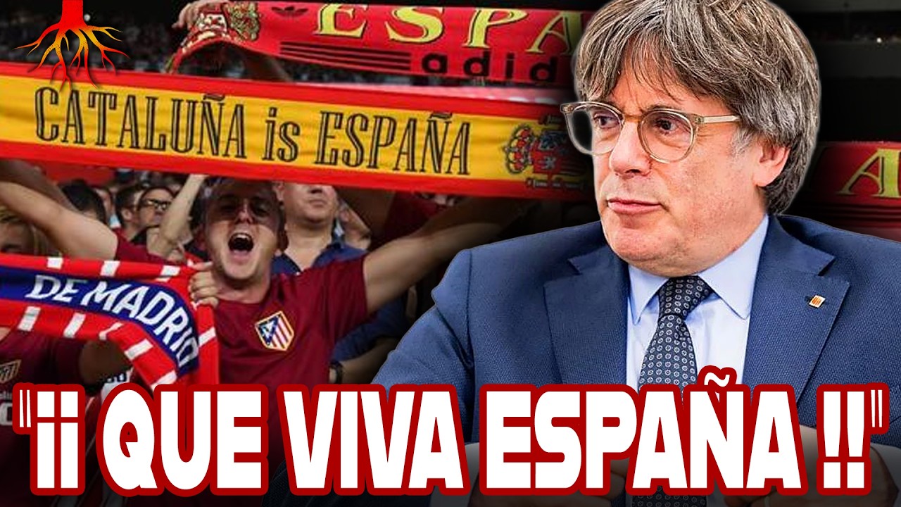 El INDEPENDENTISMO RABIA en el Metropolitano ante los &ldquo;&iexcl;VIVA ESPA&Ntilde;A!&rdquo; de los atl&eacute;ticos