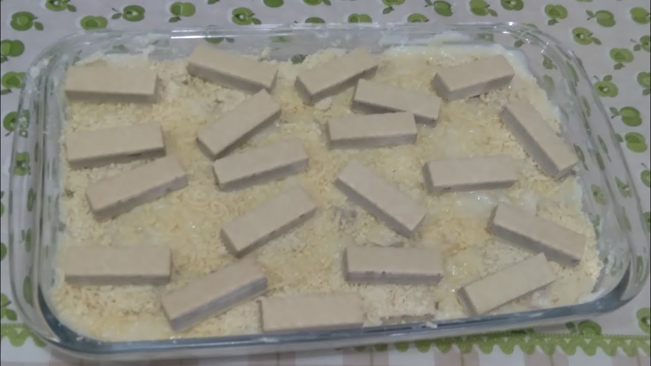Pavê de Bis com Chocolate Branco| Pavê Delicioso e Muito Fácil de Fazer.