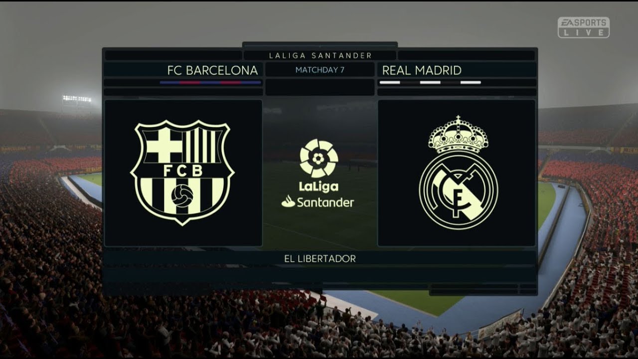 FIFA 19 BARCELONA VS REAL MADRID FULL MATCH GAMEPLAY XBOX ONE