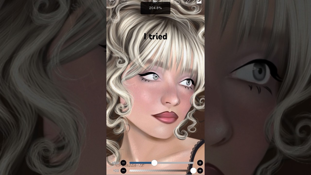 *Day 43* of learning digital art #shorts