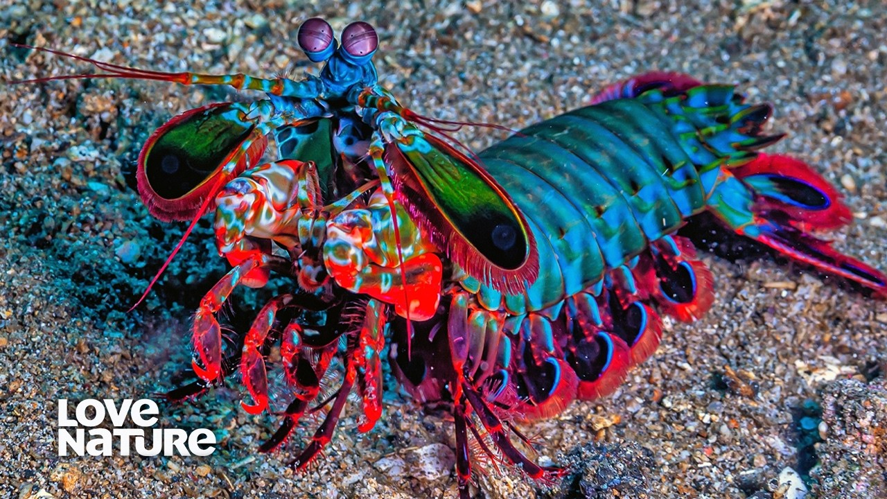 Peacock Mantis Shrimp - An Explosion of Color Under the Sea | Alien Abyss 101