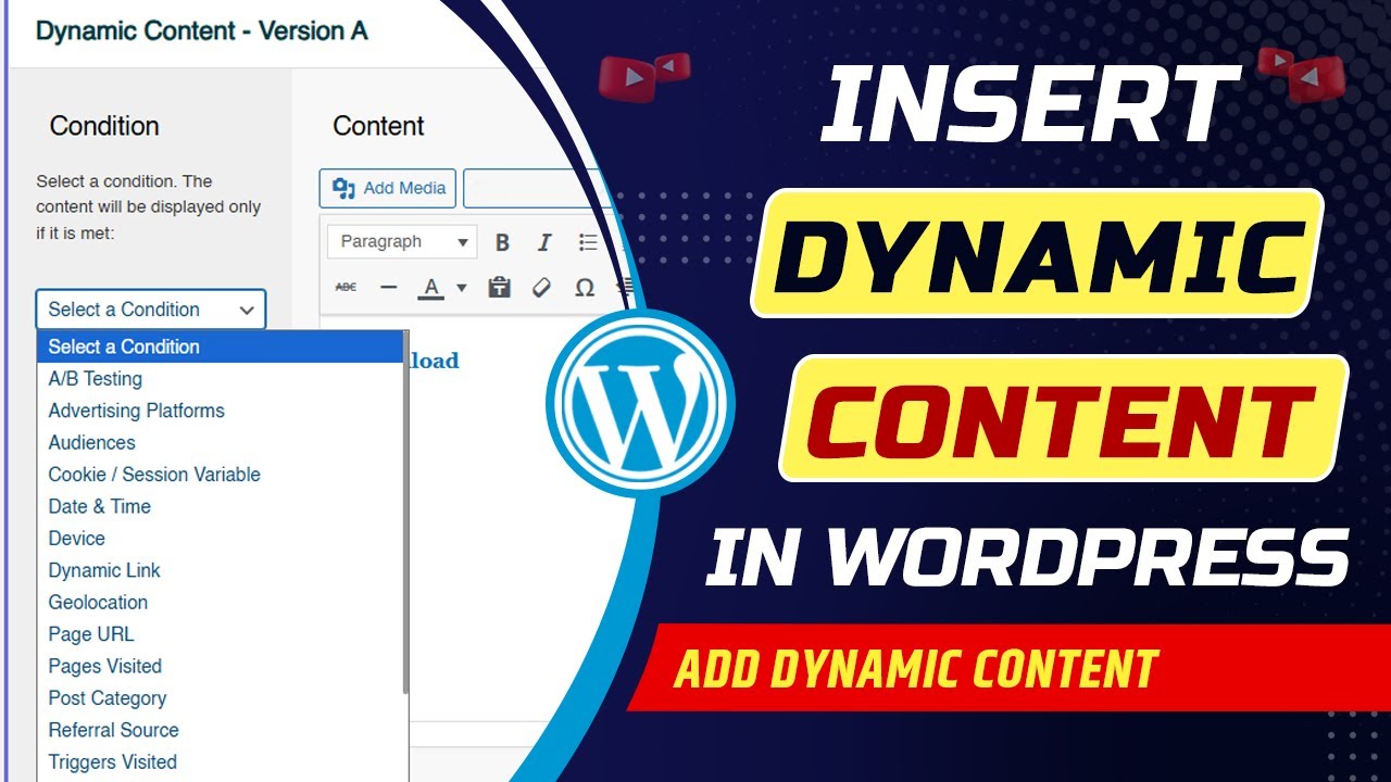 How to add dynamic content in WordPress website | How to Insert dynamic content into WordPress page