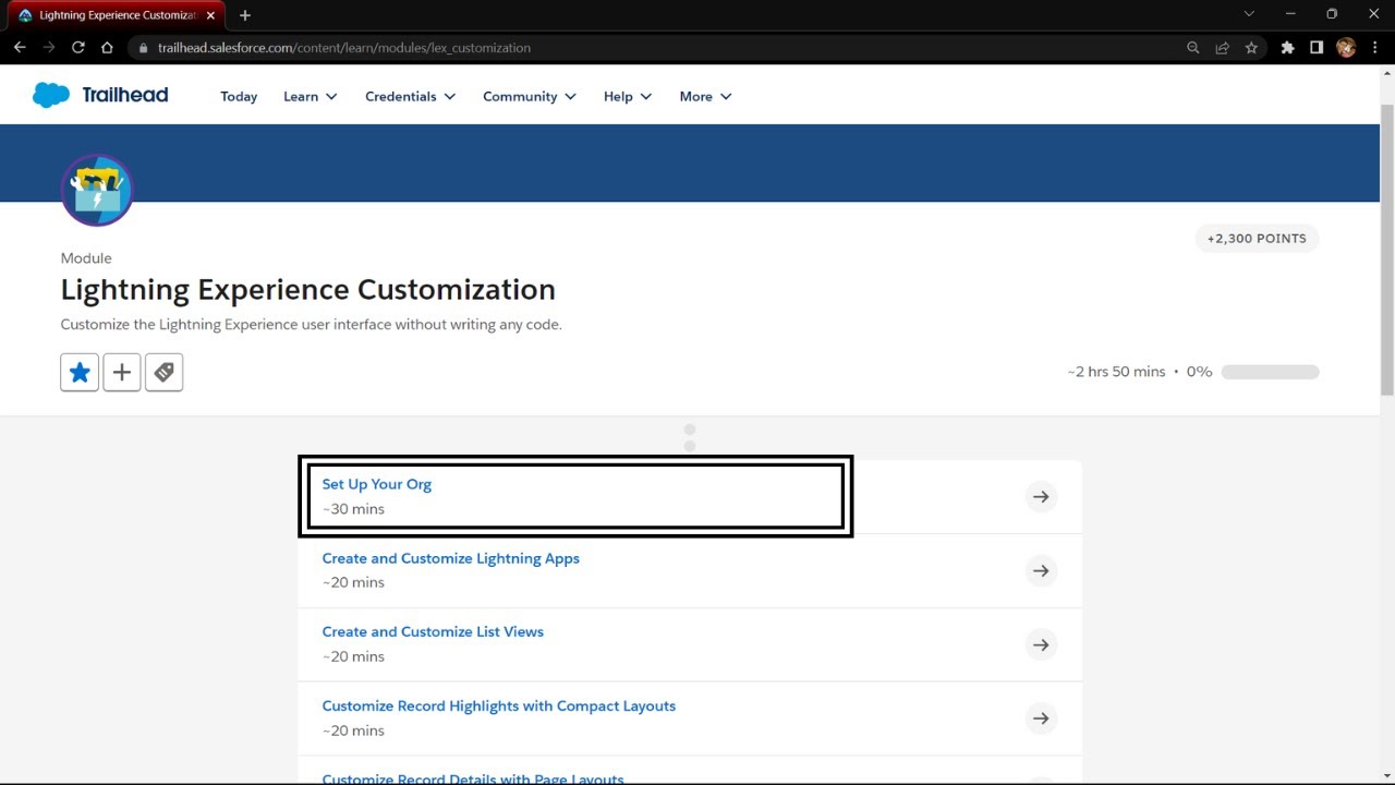 Set Up Your Org | Lightning Experience Customization