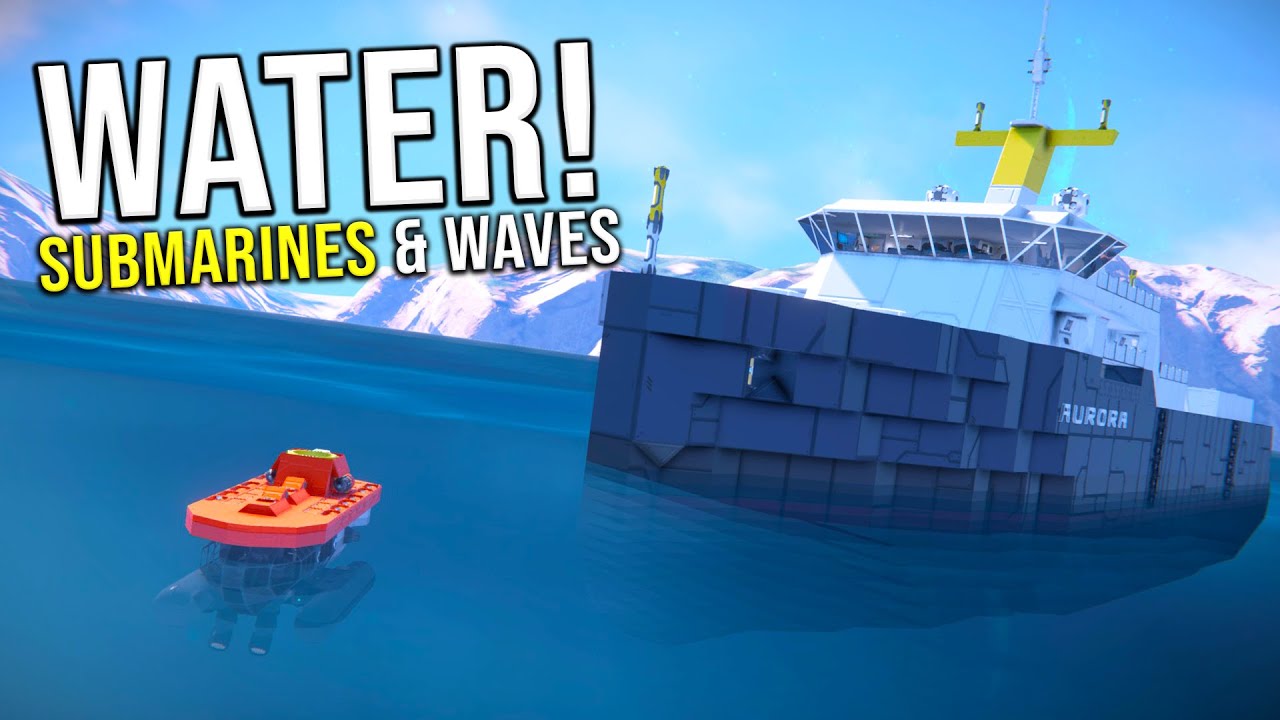 WATER, Submarines & Battleships! - Space Engineers Water Mod
