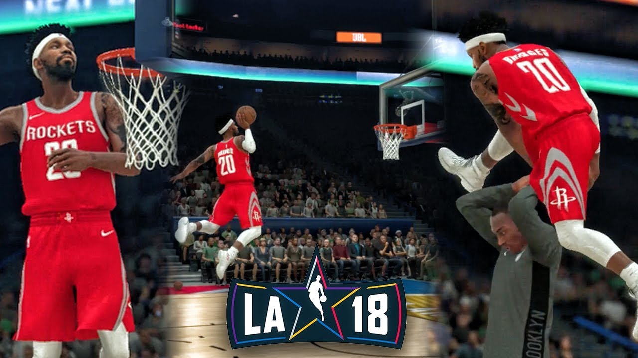 JUMPING FROM FREE THROW LINE IN ALL-STAR DUNK CONTEST! NBA 2K18 My Career Gameplay Ep. 22