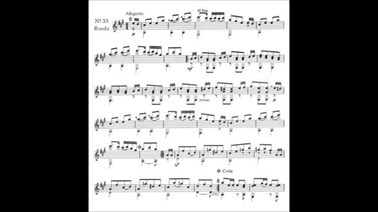 Matteo Carcassi Op.59 No.33, Rondo