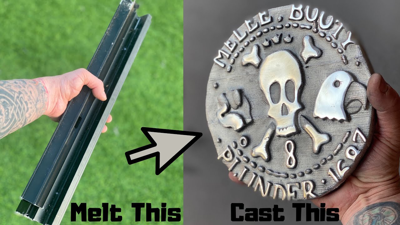 Trash To Treasure - Casting Worlds Largest Pirate Coin From Scrap - ASMR Metal Melting - BigStackD
