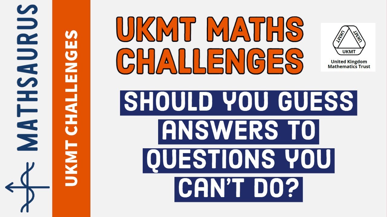 Should you guess in the UKMT Junior, Intermediate and Senior Maths Challenges?  Rules and scoring