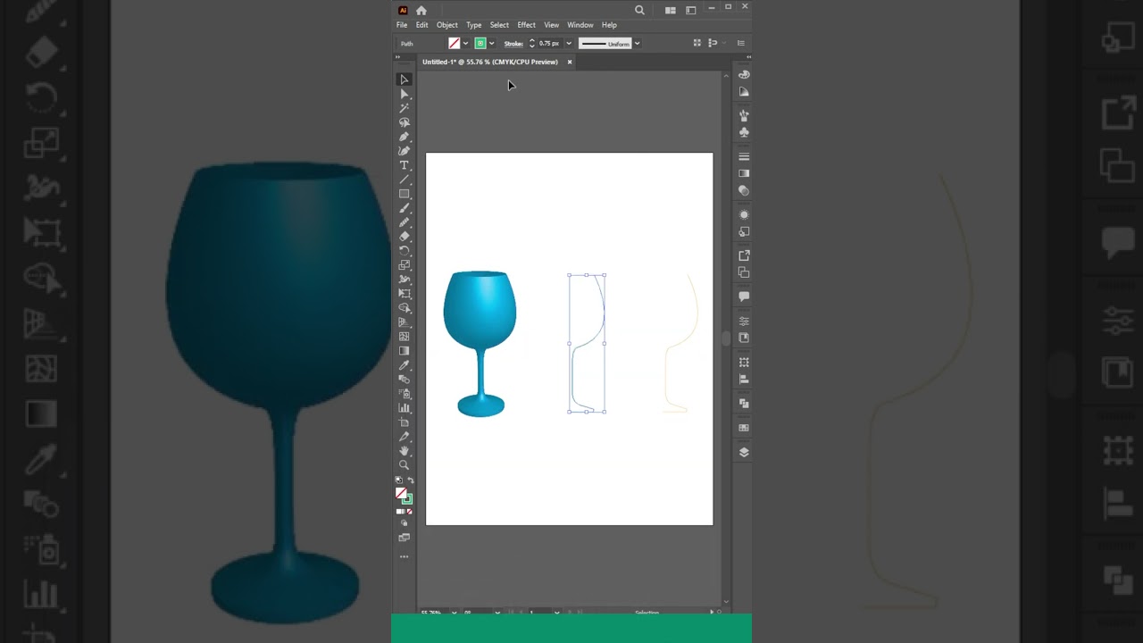 How to Revolve Effect in Adobe Illustrator #shorts
