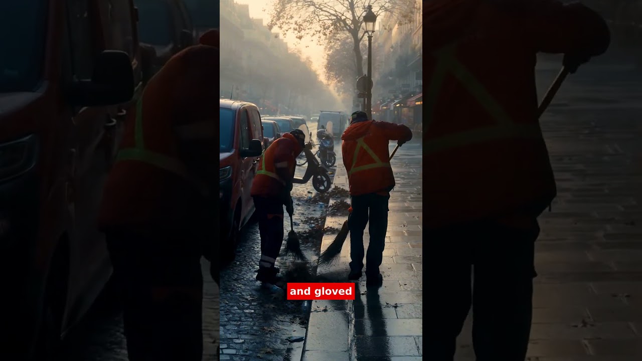 Parisians Clean Up After Riots