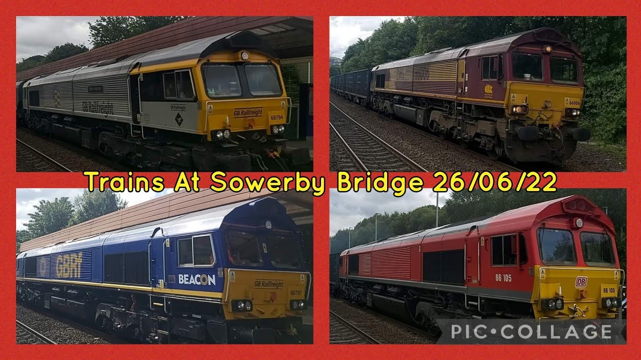 Trains At Sowerby Bridge 27/06/22