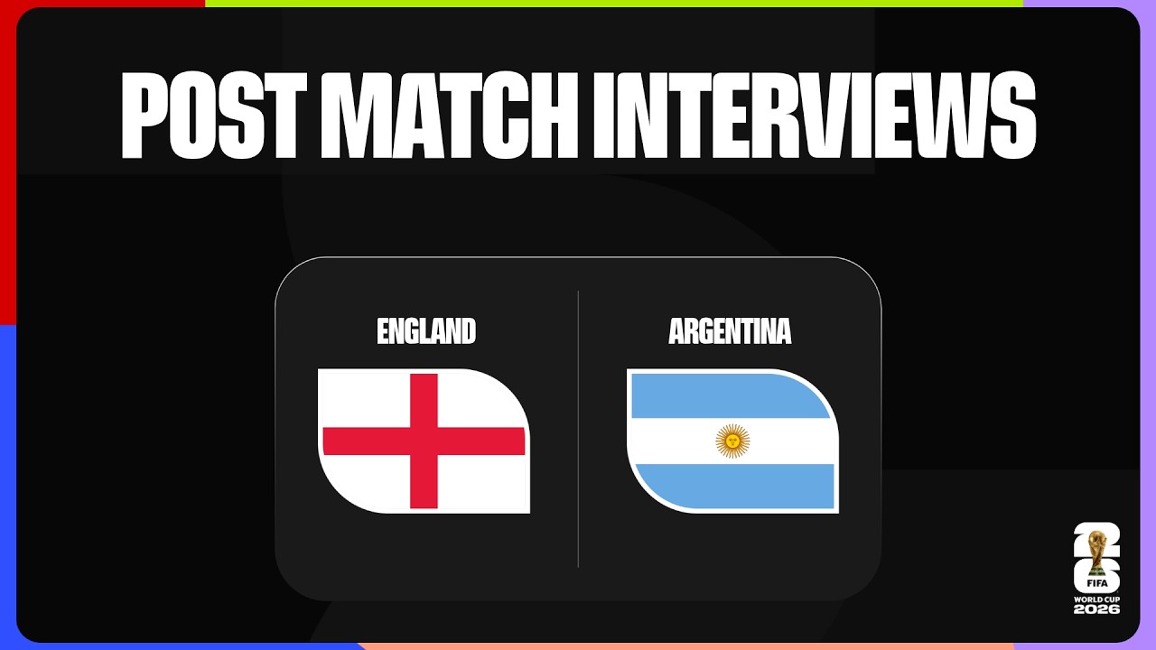 Post-Match Player Interviews: England 1-2 Argentina