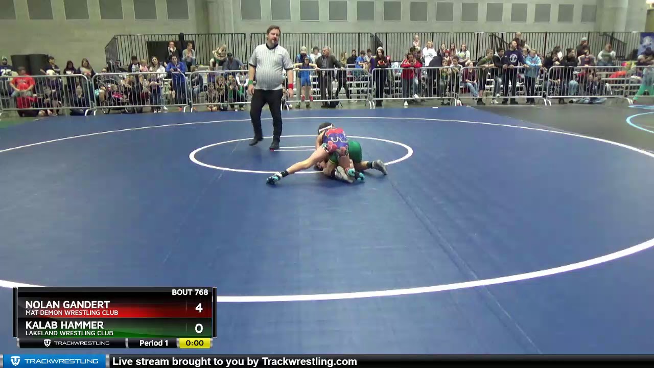 Intermediate 67 Nolan Gandert Mat Demon Wrestling Club Vs Kalab Hammer Lakeland Wrestling Club