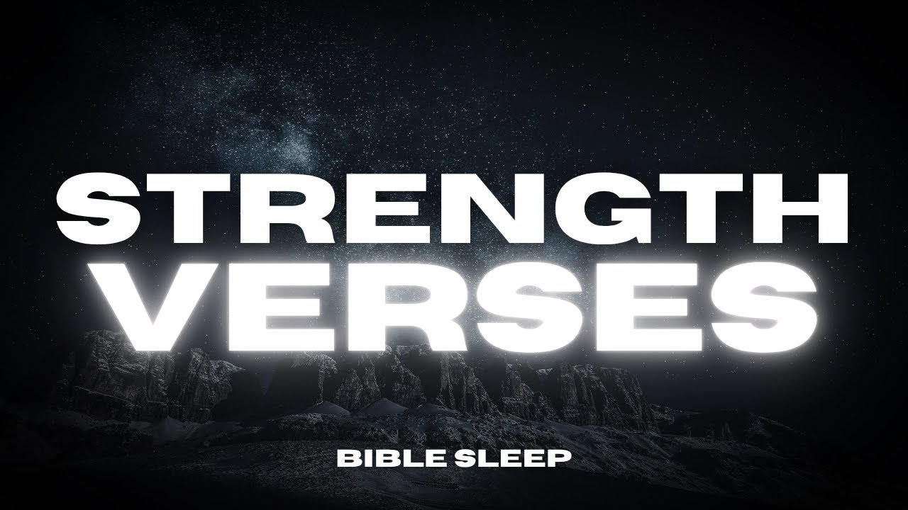 Bible Verses for Strength &ndash; Peaceful Reading with Rain & Soft Piano for Sleep