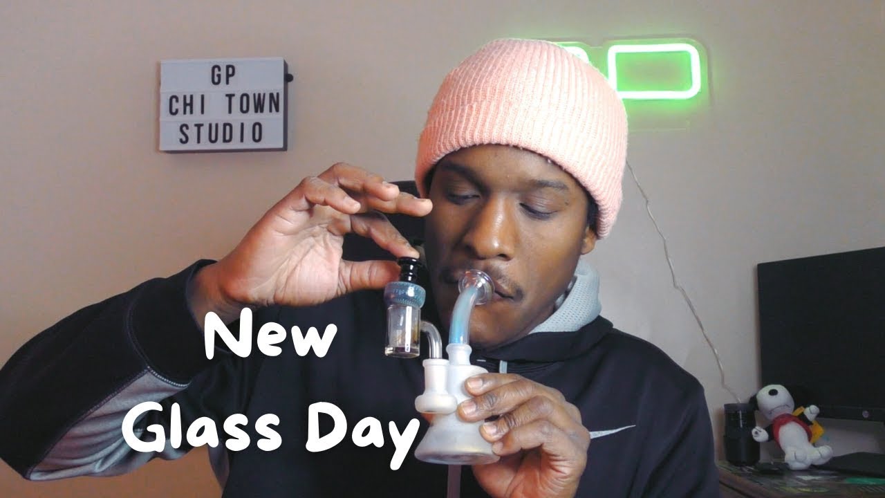 New Waxmaid 5.9&Prime; Shower Head Mini Glass Dab Rig Kit Set Up!