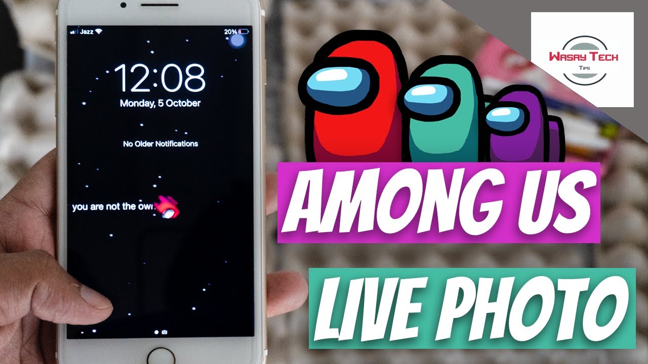 How to Have AMONG US Live Wallpaper on your iPhone | AMONG US Live Photo on iPhone (flexonyall)