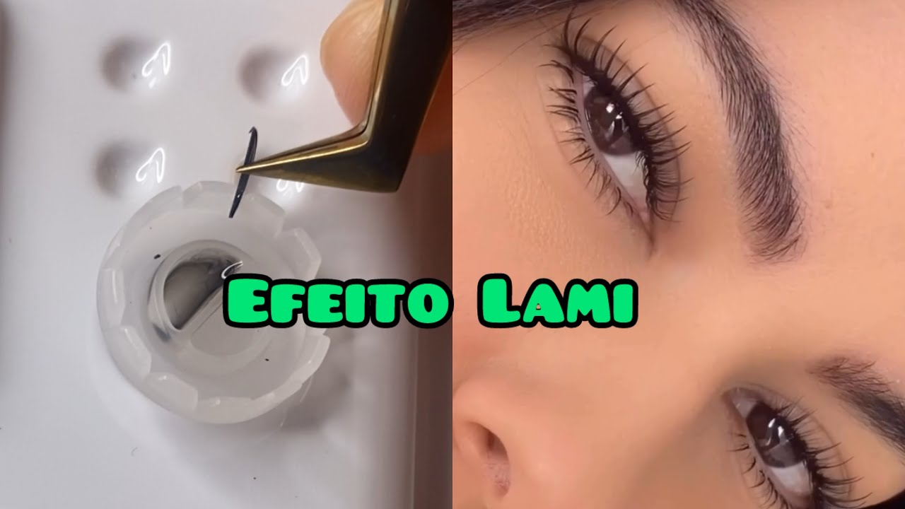 EFEITO LAMI EXTENSÃO DE CÍLIOS PASSO A PASSO LAMINADO EFEITO MOLHADO