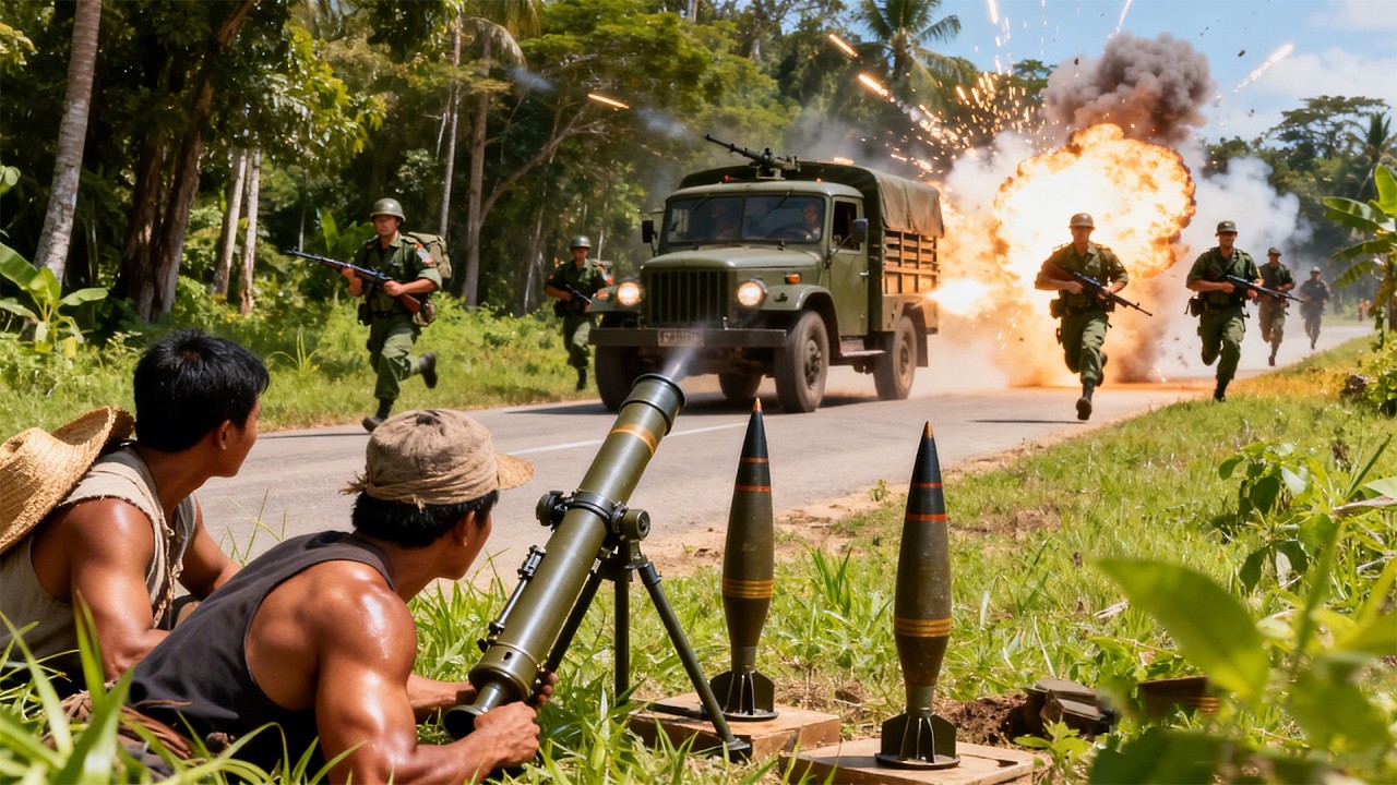 Cao Thủ Võ Phục Kích Bên Đường, Lợi Dụng Lúc Quân Nhật Không Chú Ý, Pháo Cối Nổ Tung Quân Nhật!