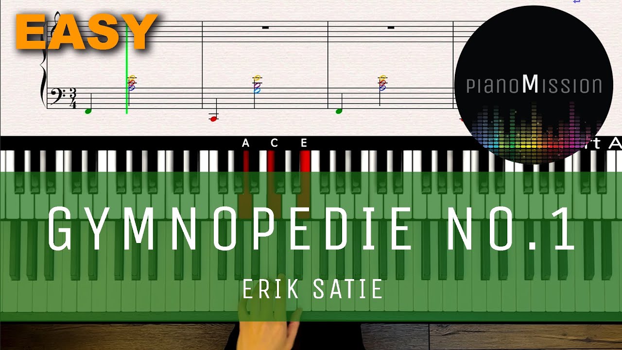 [Real Piano Tutorial] GYMNOPEDIE NO.1_Erik Satie (transposed to C) with Follow-Up Tutorial