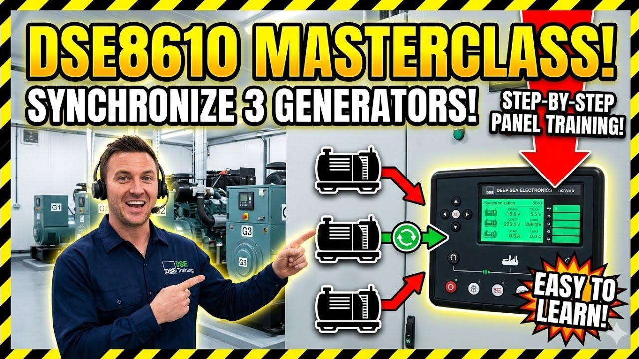 Обучение DSE 8610MKII | 3 Панель синхронизации генератора @DSEplc @Dieselgeneratorksa