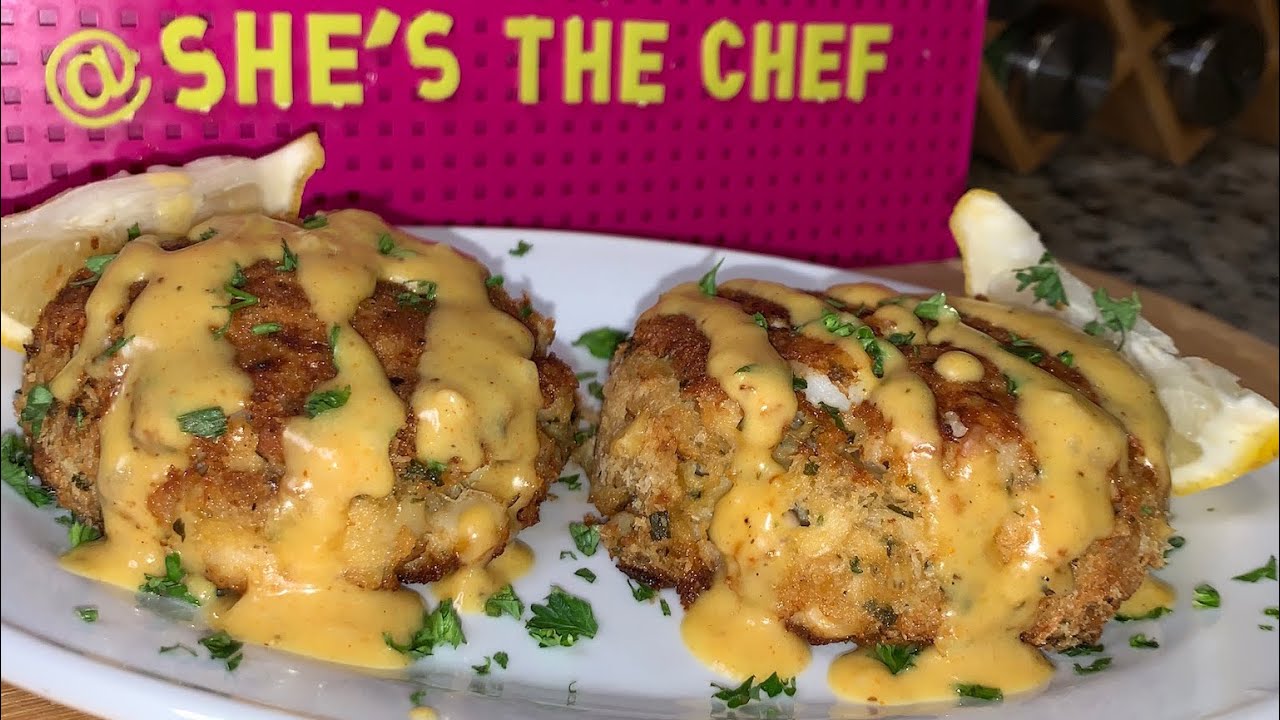 Crab cakes with old bay Aioli sauce | next level cooking | 5 star fine dining experience at home 🔥