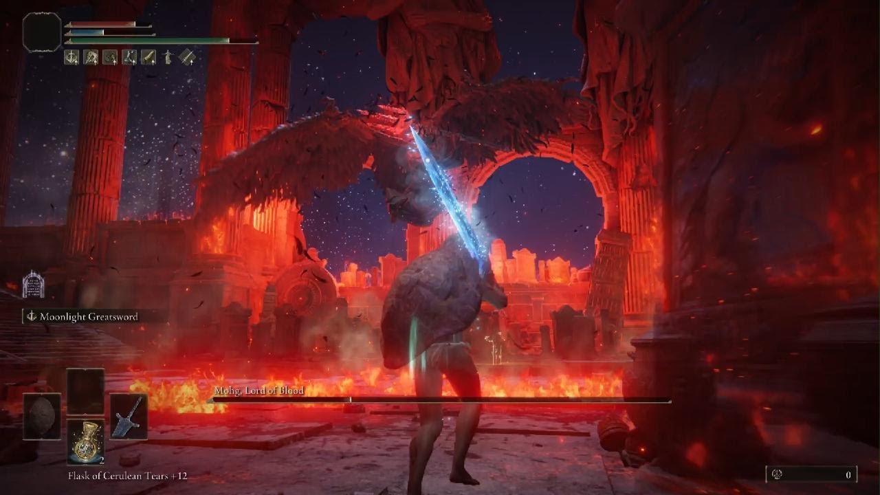 Mohg, Lord of Blood - Dark Moon Greatsword - No Hit (NG+)