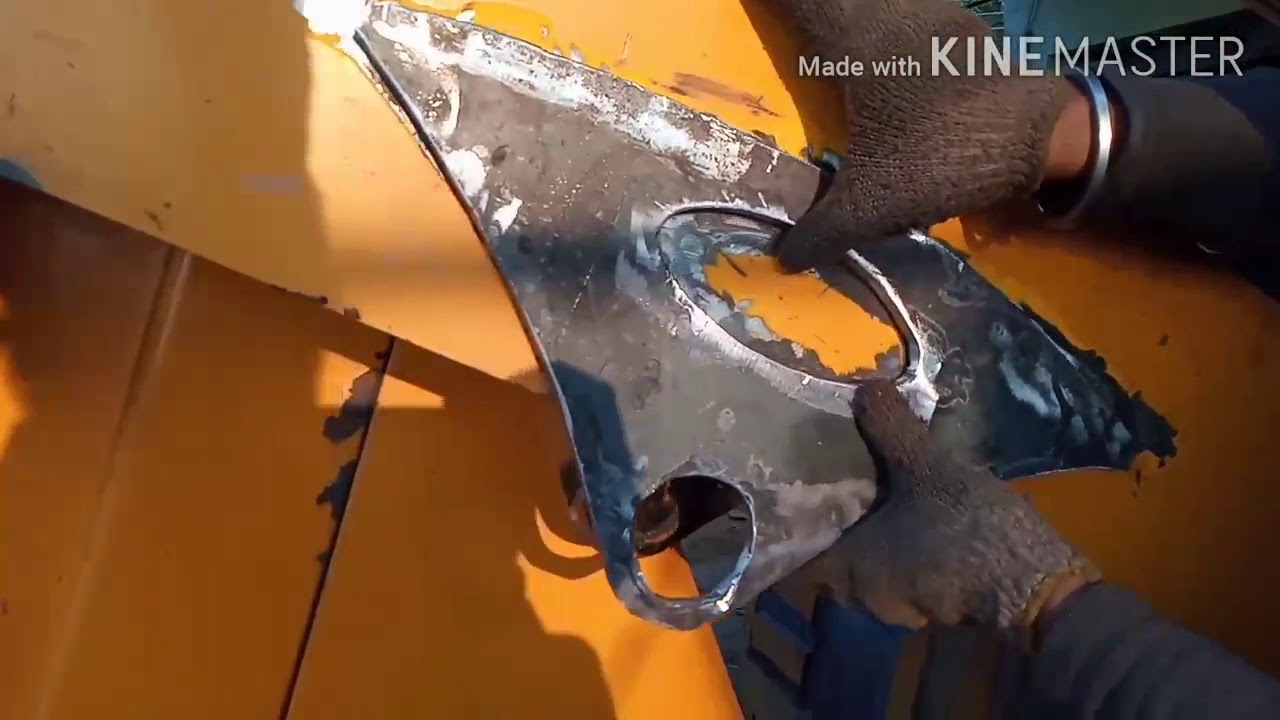 JCB loader arm welding in badwal hydraulic and engg works Ropar
