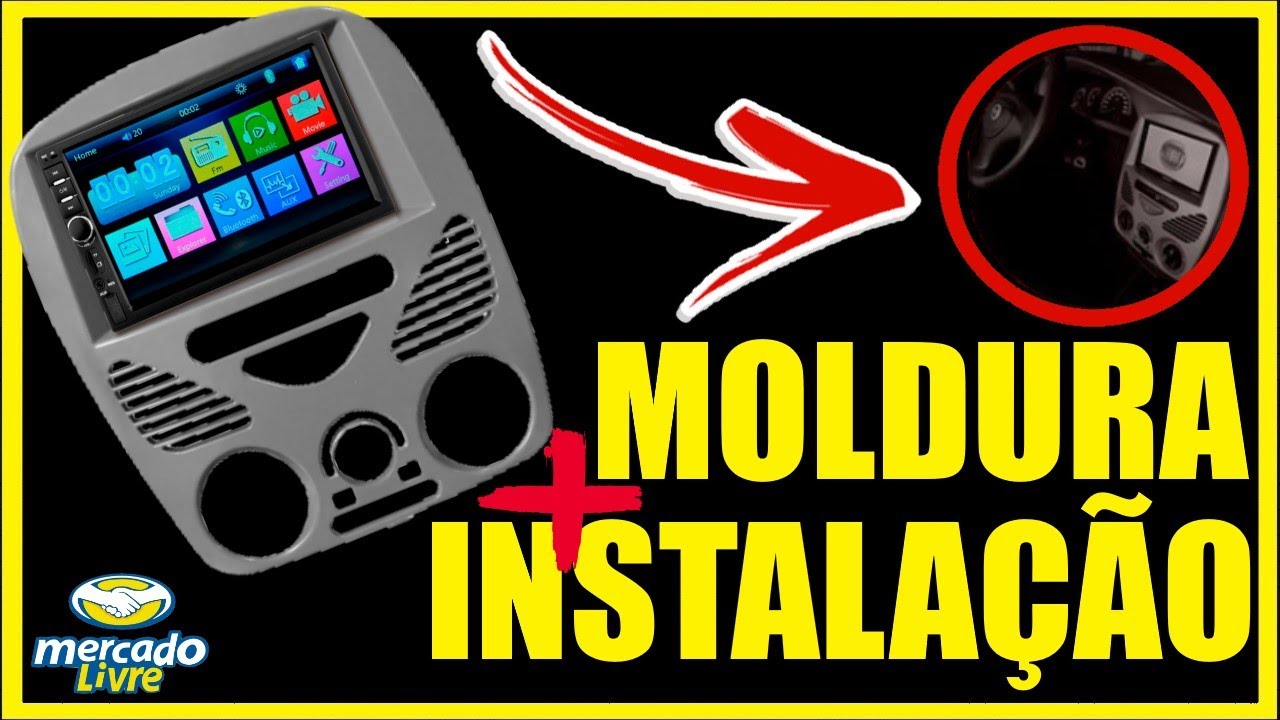 UMBOX MOLDURA + INSTALAÇÃO DVD 2 DIN PALIO G2 #ALANROD