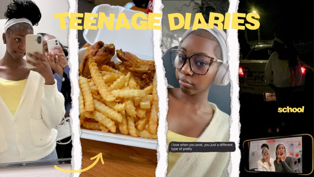 TEENAGE DIARIES 003☀️ school|grwm|food|etc