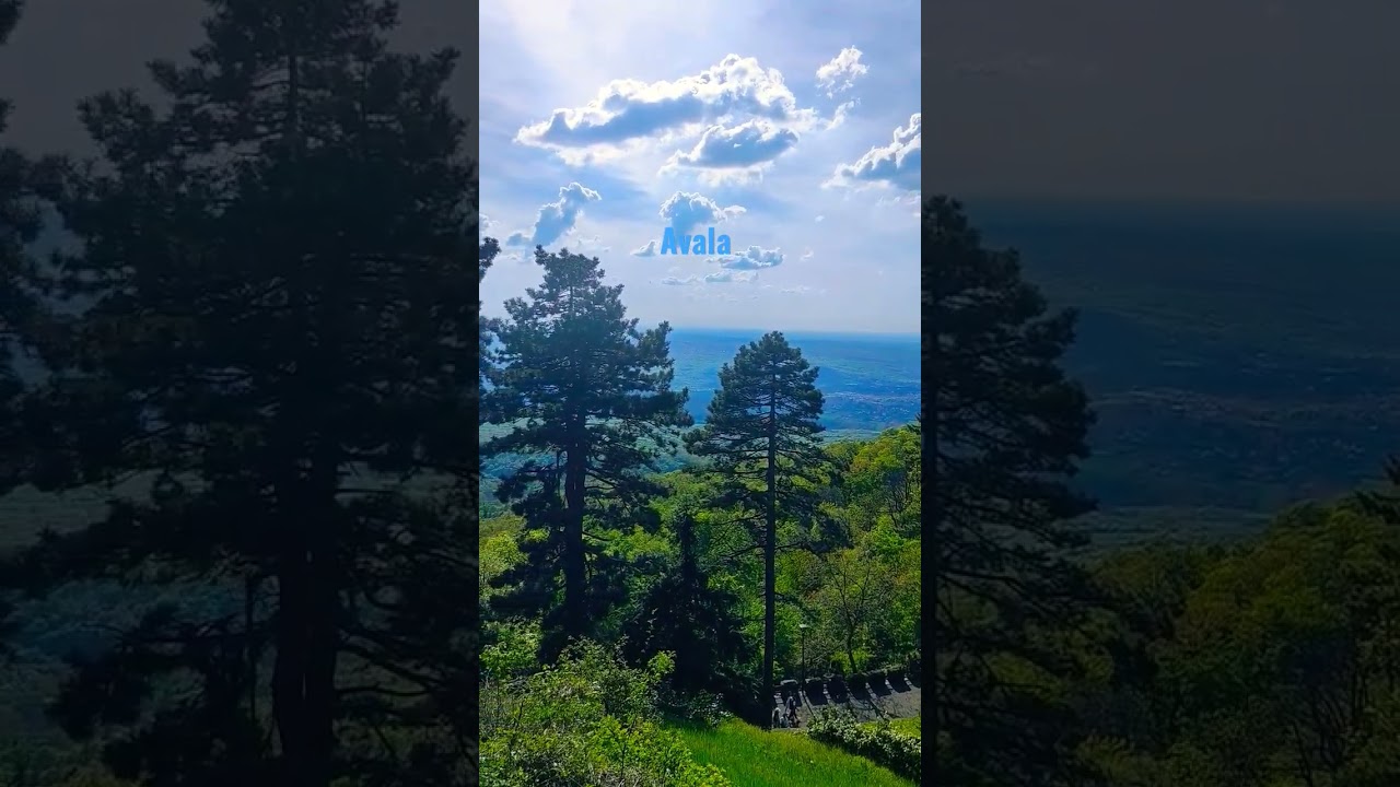 AVALA mountain in Serbia, panoramic view of Belgrade.