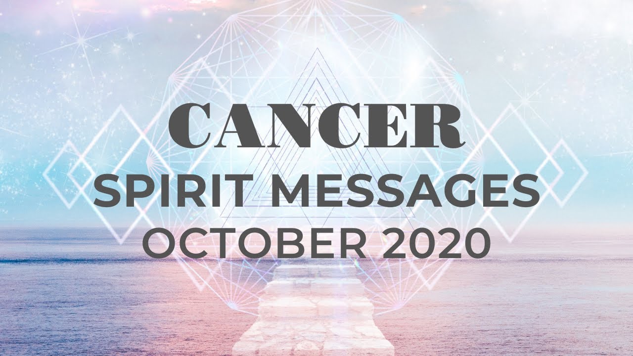CANCER OCTOBER 2020 - I CRIED! EMOTIONAL MSG! 💖  SPIRIT MESSAGES ✨  PSYCHIC TAROT READING
