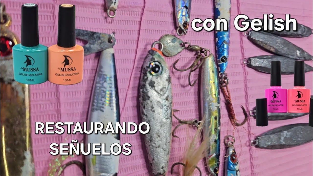 Restaurando Señuelos con pinturas de Uñas!