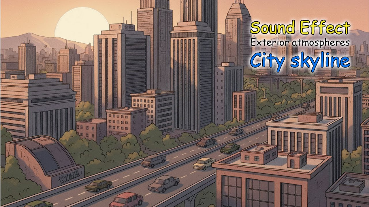 Exterior atmospheres city skyline - SFX - Sound Effect
