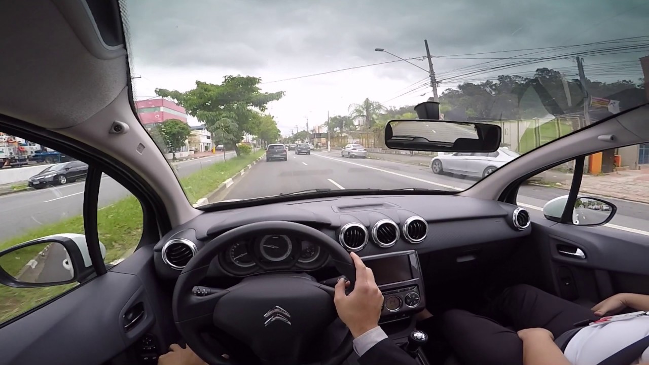 Citroen C3 1.2 3 cilindros Teto Zenith Test Drive Onboard POV GoPro + Comentários
